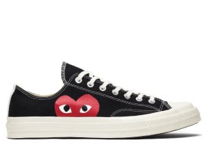 converse chuck taylor all star 70 ox comme des garcons play black