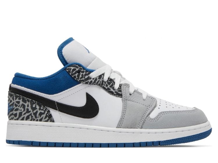 nike air jordan 1 low se true blue (gs)