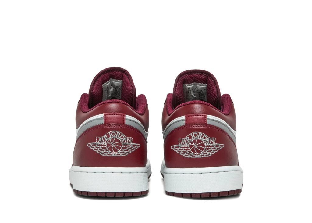 Nike Air Jordan 1 Low White Bordeaux - 553558-615 | Sneaker Baker