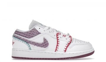 Nike Air Jordan 1 Low White Light Bordeuax (GS)