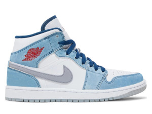 nike air jordan 1 mid french blue fire red