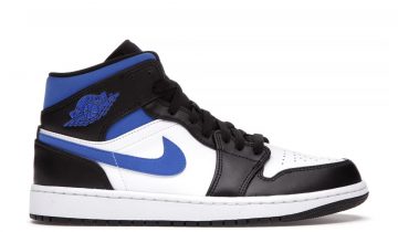 Nike Air Jordan 1 Mid White Black Racer Blue