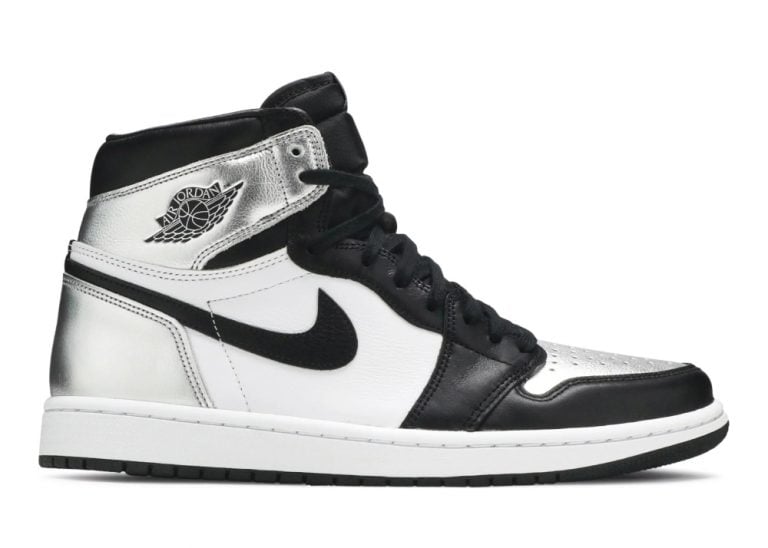 nike air jordan 1 retro high silver toe (w)