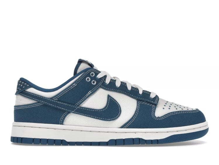 nike dunk low industrial blue sashiko