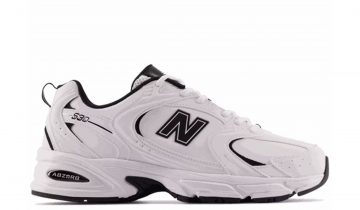 New Balance 530 White Black Leather