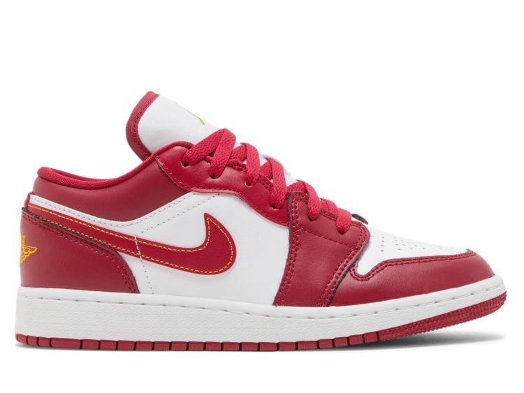 nike air jordan 1 low cardinal red (gs)