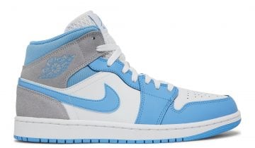 Nike Air Jordan 1 Mid University Blue Grey