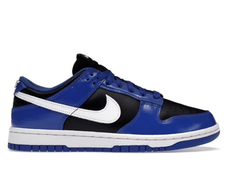 nike dunk low essential game royal black white (w)