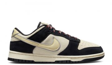 Nike Dunk Low LX Black Suede Team Gold (W)