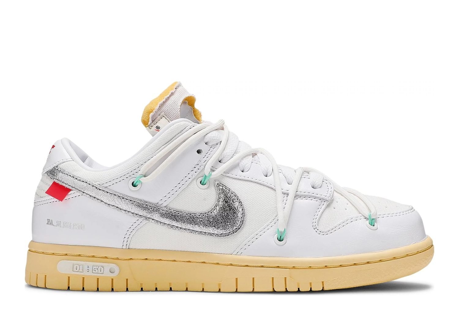 nike dunk low off white lot 1