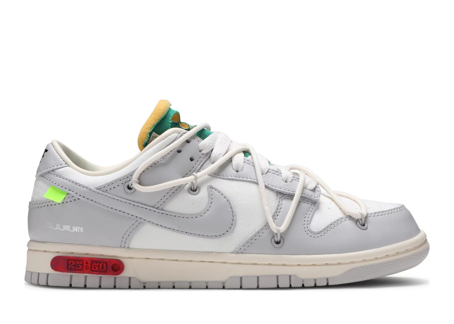 nike dunk low off white lot 25