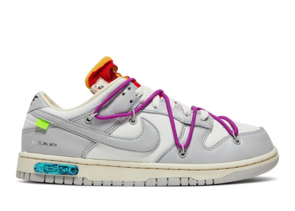 nike dunk low off white lot45