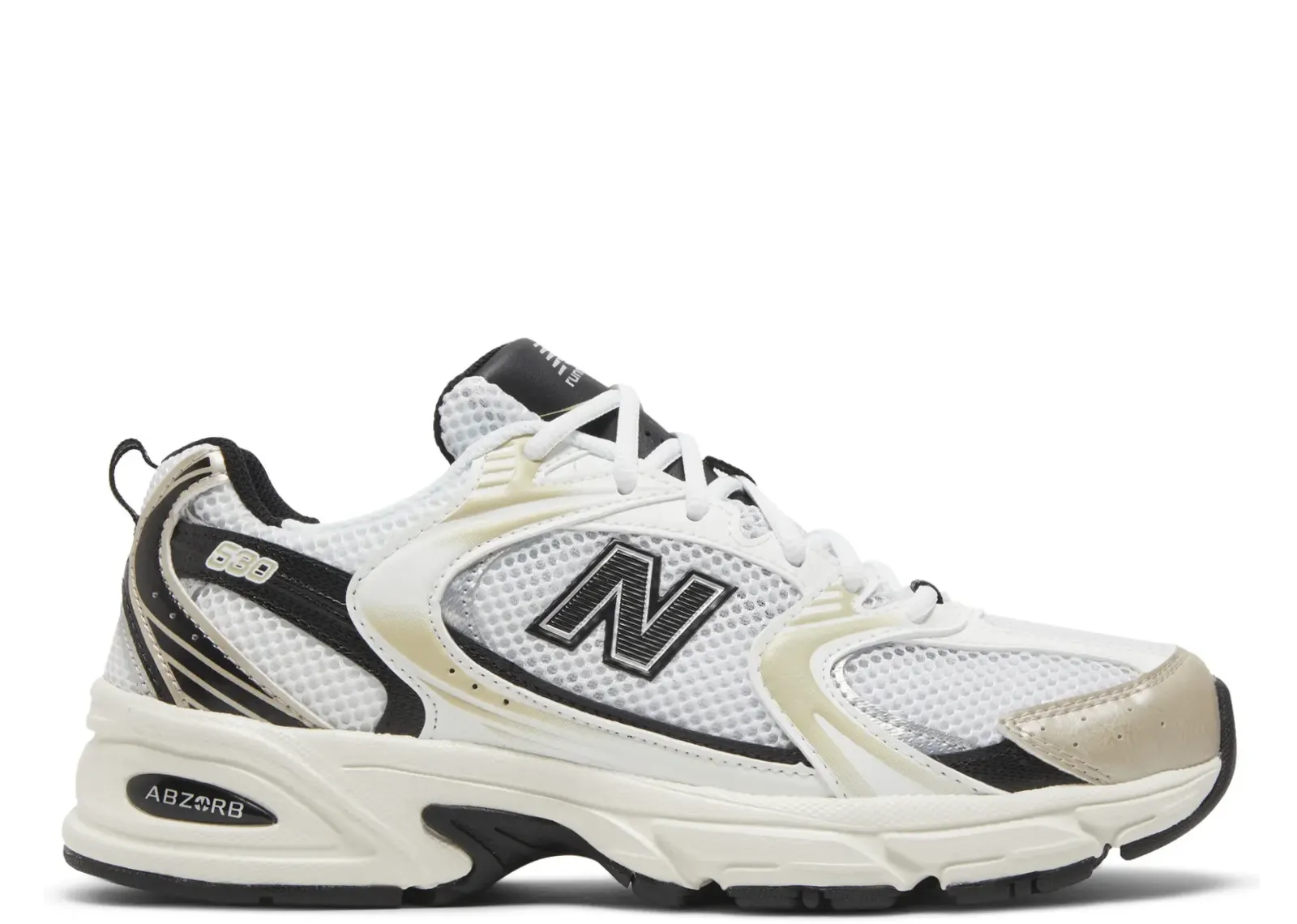 New Balance 530 White Light Gold Metallic