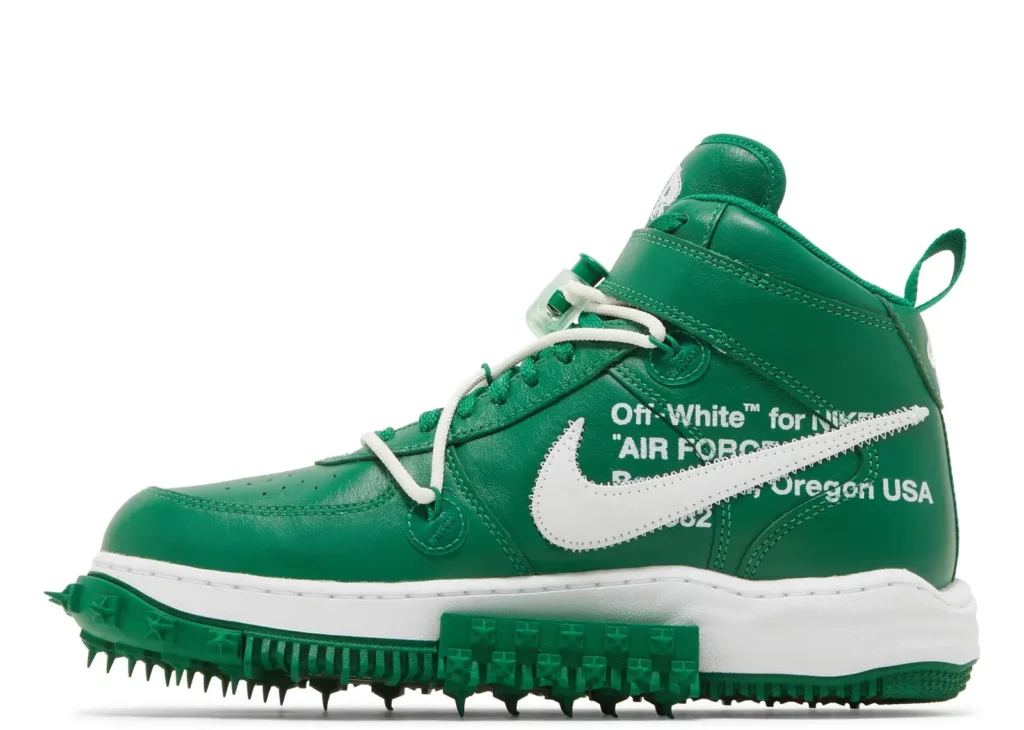Nike Air Force 1 Mid Off-White Pine Green - DR0500-300 | Sneaker Baker