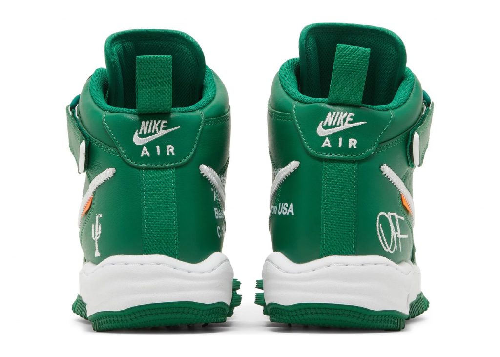 Nike Air Force 1 Mid Off-White Pine Green - DR0500-300 | Sneaker Baker
