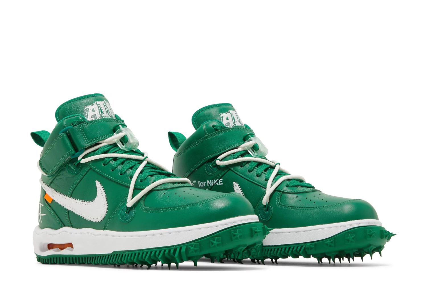 nike air force 1 mid off white pine green5
