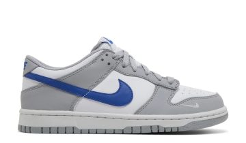 Nike Dunk Low Mini Swoosh Wolf Grey Game Royal (GS)