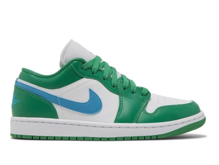 nike air jordan 1 low lucky green aquatone (w)