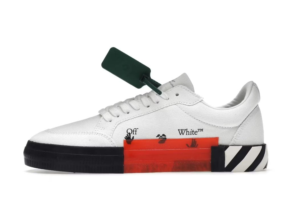 OFF-WHITE Vulc Low Canvas White Black SS22 - OMIA085C99FAB0010110