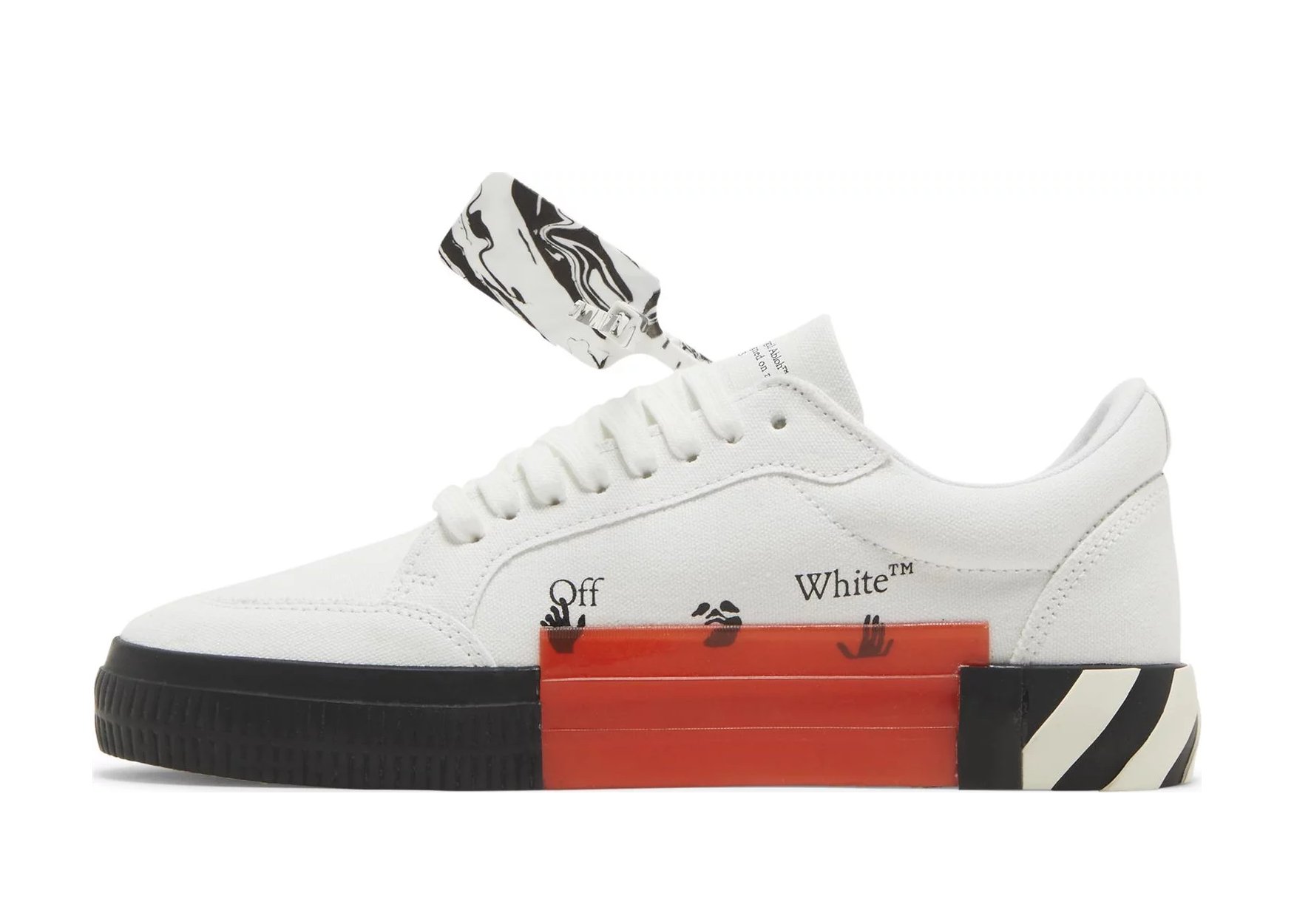 OFF-WHITE Vulc Low Canvas White Black - OMIA085F21FAB0020110 | Sneaker ...