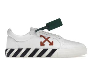 off white vulc low canvas white red arrow black