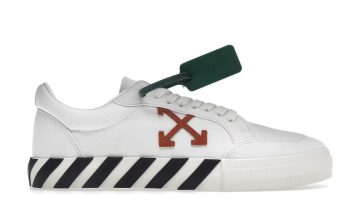 OFF-WHITE Vulc Low Canvas White Red Arrow Black
