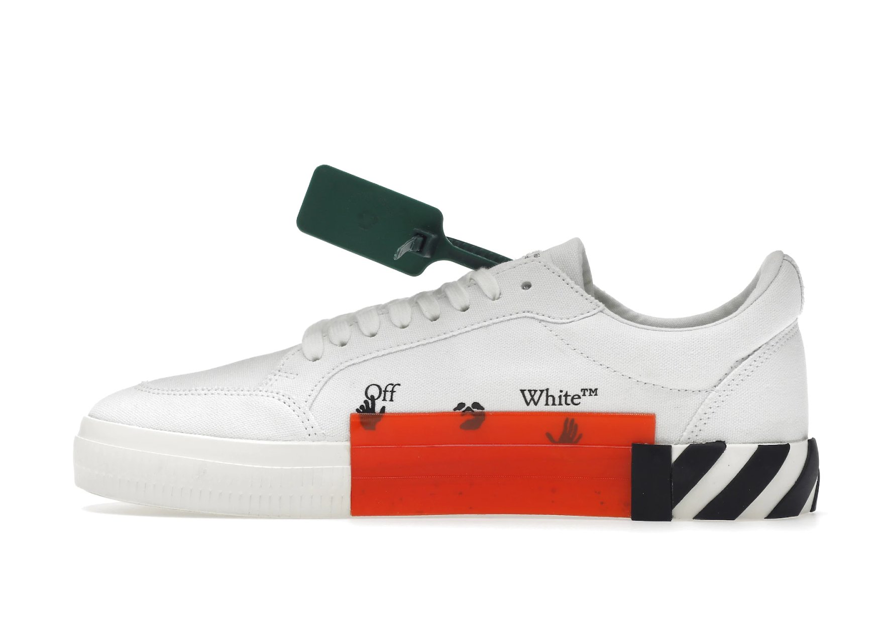 OFF-WHITE Vulc Low Canvas White Red Arrow Black - OMIA085C99FAB0010125 ...
