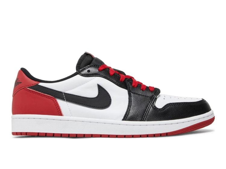 nike air jordan 1 retro low og black toe (2023)