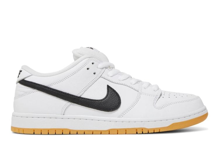 nike sb dunk low pro white gum