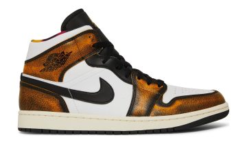 Nike Air Jordan 1 Mid SE Orange Wear Away