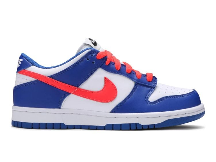 nike dunk low bright crimson game royal (gs)