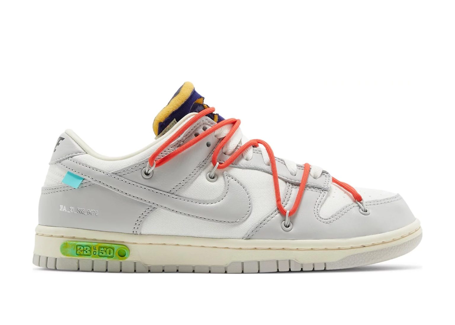 dunk off white lot 23