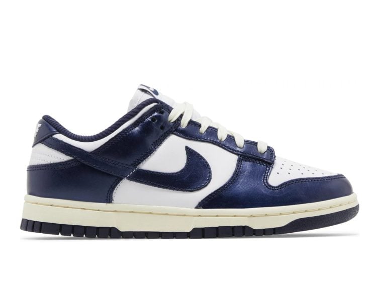 nike dunk low prm vintage navy (w)