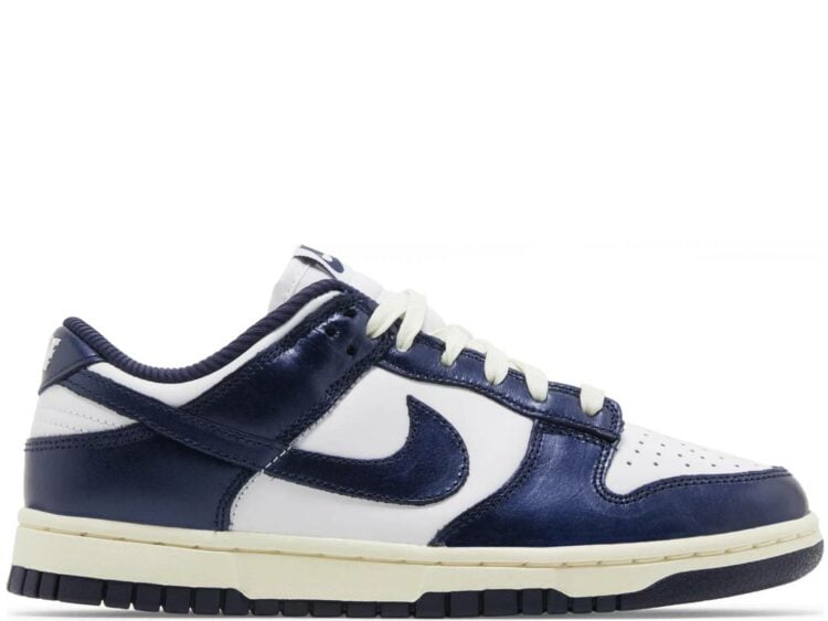 nike dunk low prm vintage navy (w)