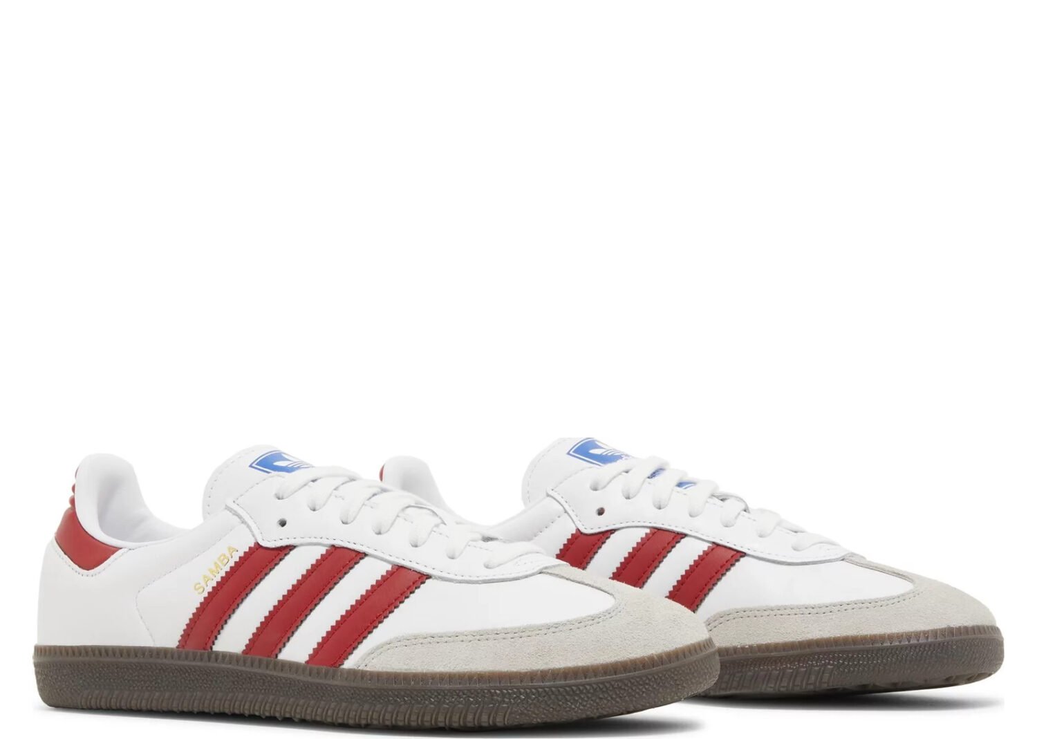 adidas samba og white better scarlet