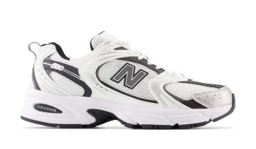 New Balance 530 White Silver Metallic Black