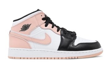 Nike Air Jordan 1 Mid Crimson Tint Toe (GS)