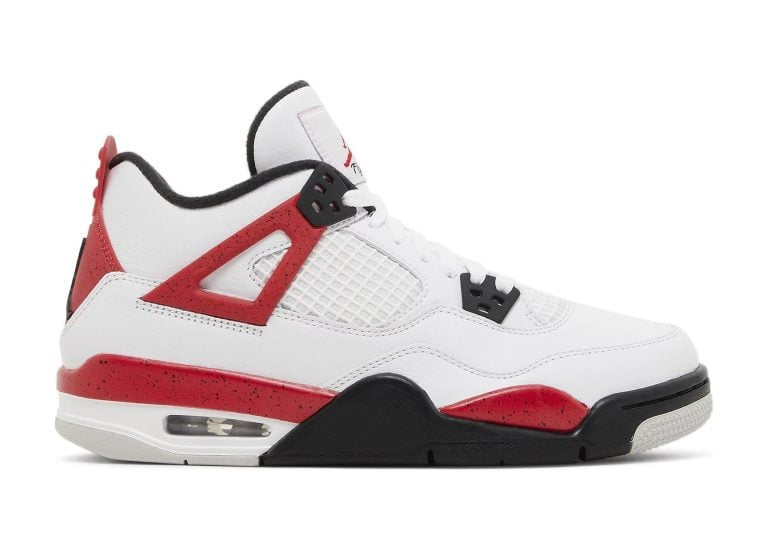 nike air jordan 4 retro red cement (gs)