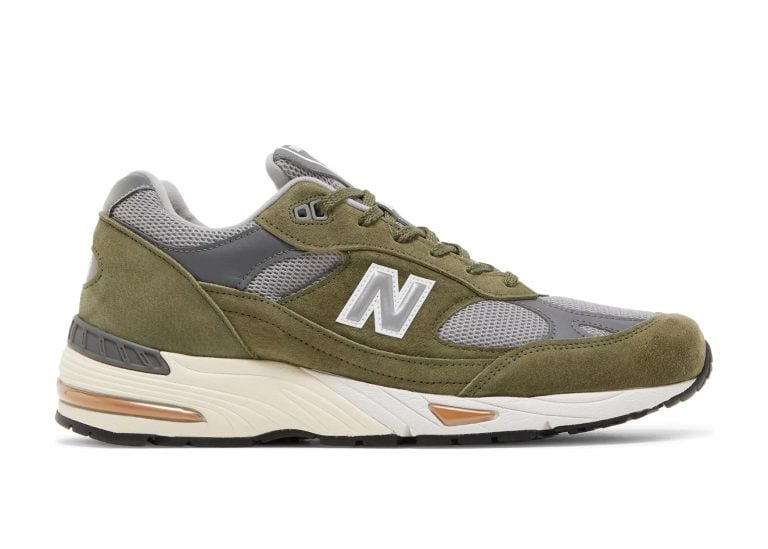 new balance 991 miuk dark green grey tan