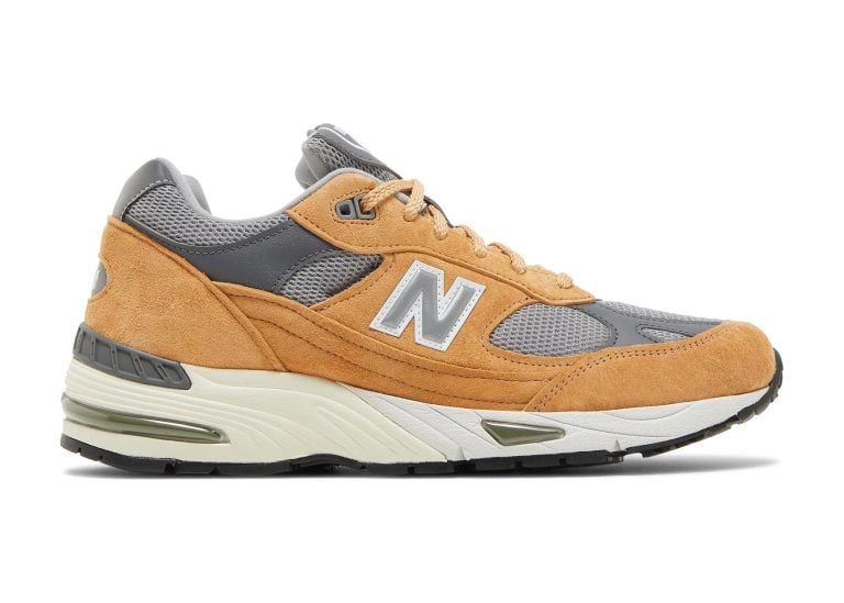 new balance 991 miuk tan grey dark grey