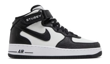 Nike Air Force 1 Mid Stussy Light Bone Black