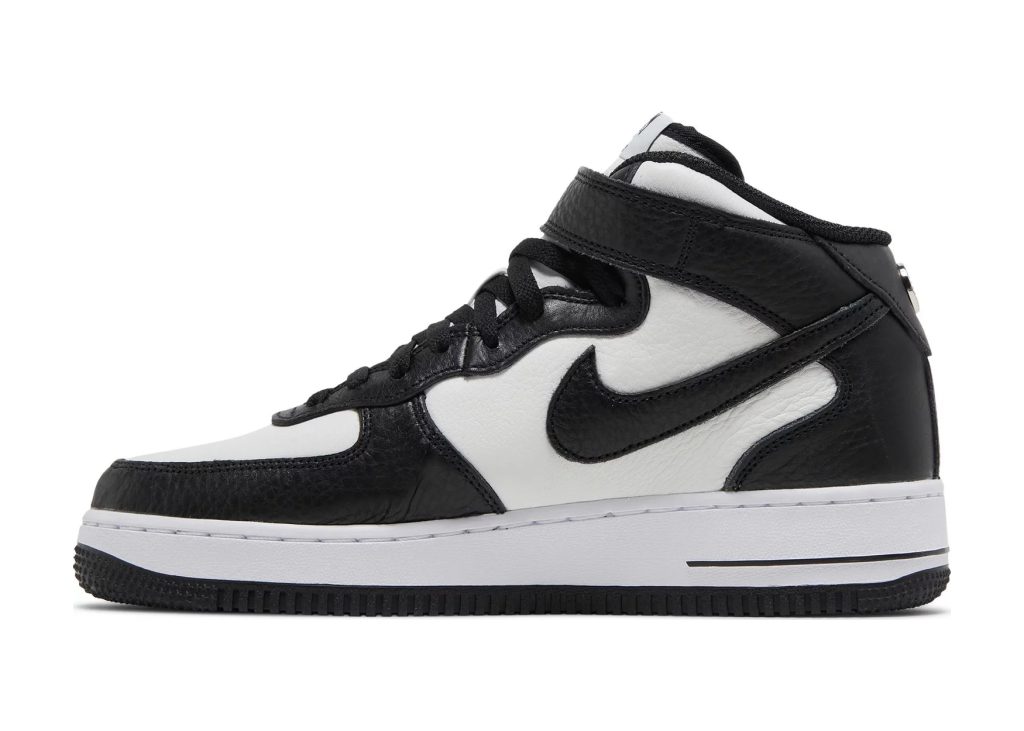 Nike Air Force 1 Mid Stussy Light Bone Black - DJ7840-002