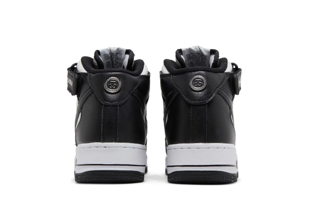 Nike Air Force 1 Mid Stussy Light Bone Black - DJ7840-002