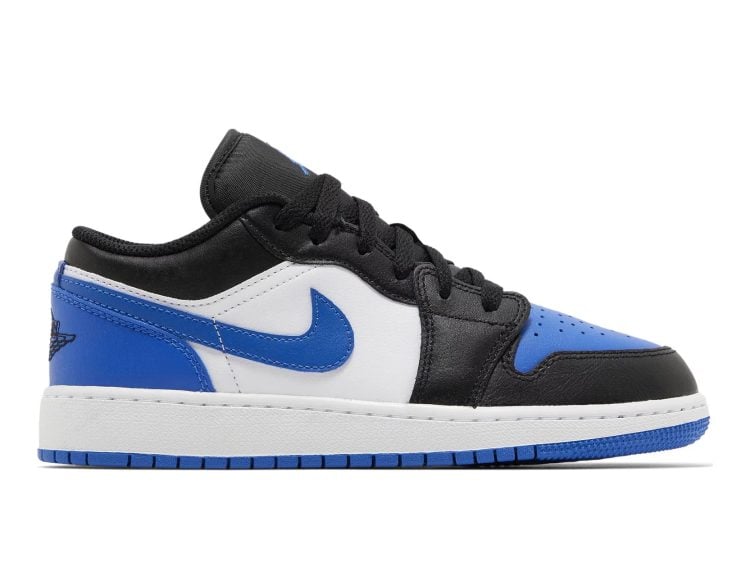 nike air jordan 1 low se alternate royal toe (gs)