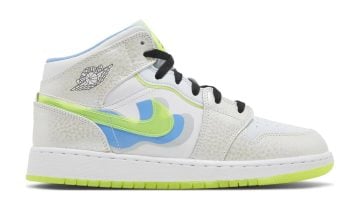 Nike Air Jordan 1 Mid SE Warped Swoosh (GS)