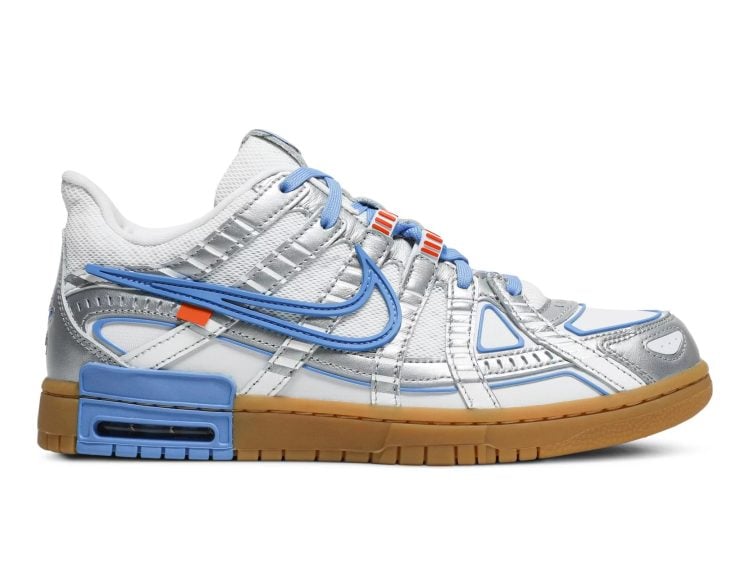 nike air rubber dunk off white unc