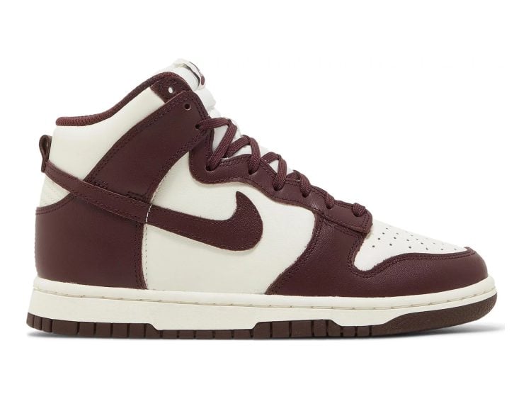 nike dunk high burgundy crush (w)