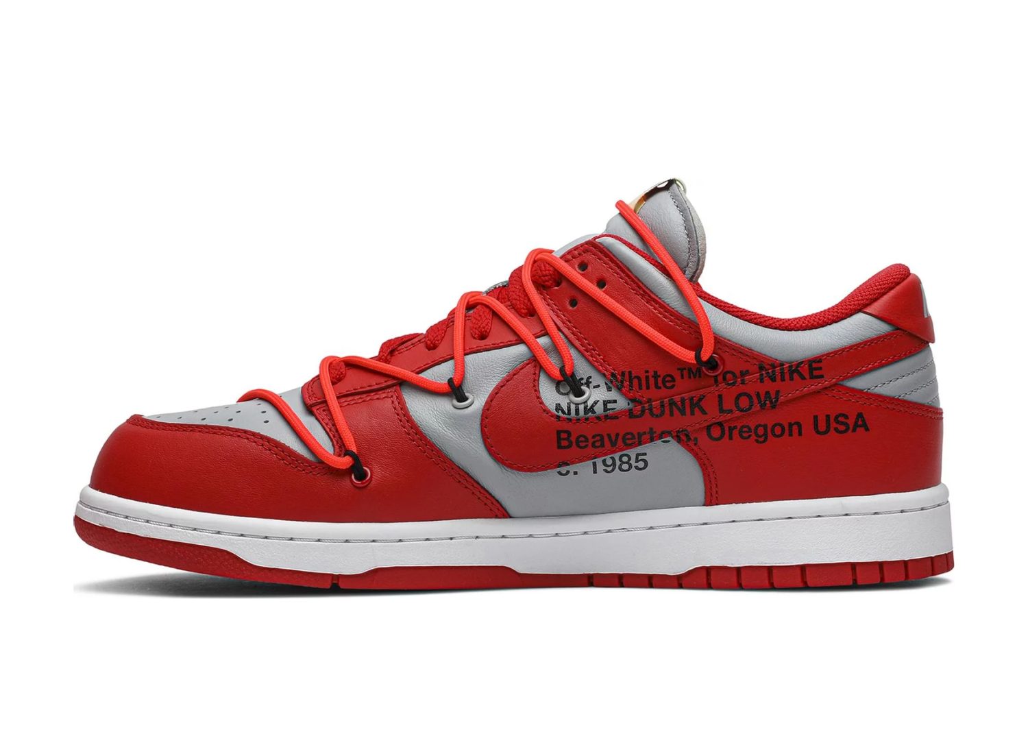 nike dunk low off white university red2