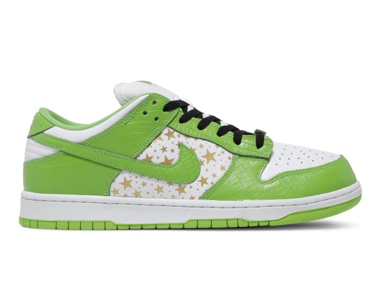 nike sb dunk low supreme stars mean green (2021)