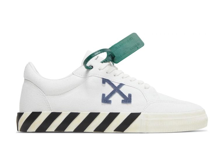 OFF-WHITE Vulc Low Cotton White White Blue Grey